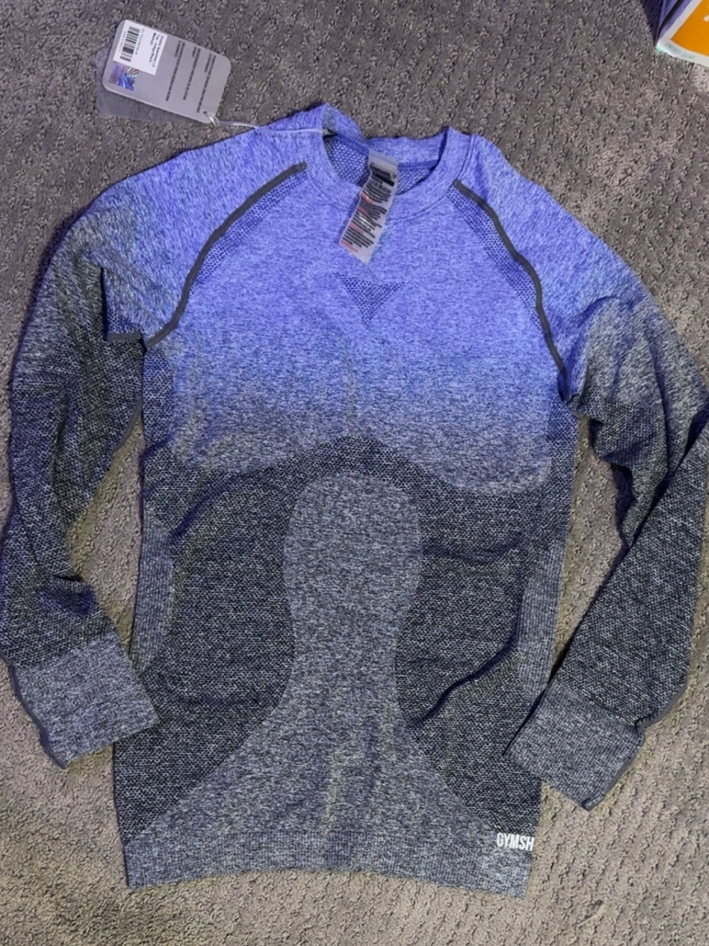 GymShark ombré seamless long sleeve